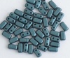 Brick Blue Pastel Petrol - Steel Blue  02010-25033 Czech Mates Beads x 50